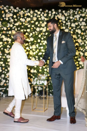 Telugu Actress Jayasudha's son's wedding reception attended by numerous celebrities