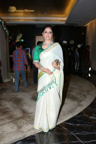 Telugu Actress Jayasudha's son's wedding reception attended by numerous celebrities