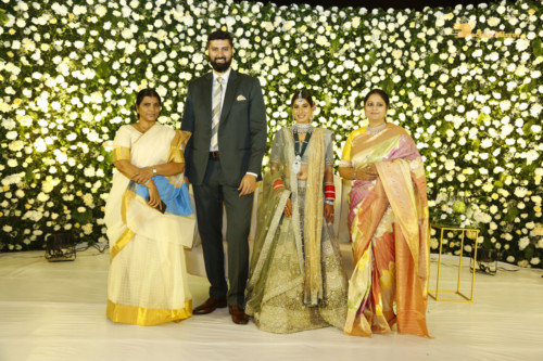 Telugu Actress Jayasudha's son's wedding reception attended by numerous celebrities