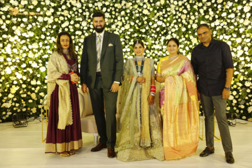 Telugu Actress Jayasudha's son's wedding reception attended by numerous celebrities
