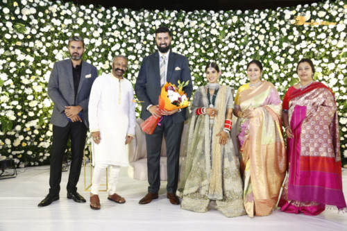 Telugu Actress Jayasudha's son's wedding reception attended by numerous celebrities