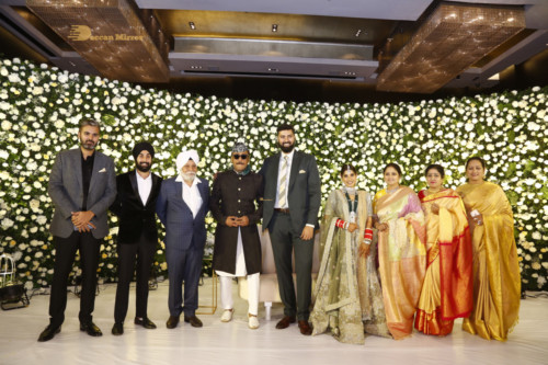 Telugu Actress Jayasudha's son's wedding reception attended by numerous celebrities