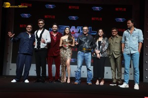 Jewel Thief The Heist Begins Trailer Launch attended by Saif Ali Khan, Nikita Dutta, and Jaideep Ahlawat