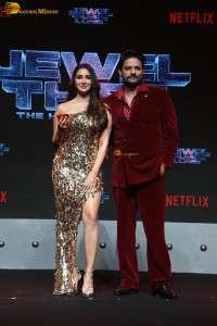 Jewel Thief The Heist Begins Trailer Launch attended by Saif Ali Khan, Nikita Dutta, and Jaideep Ahlawat