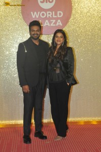 Jio World Plaza Launch attended by Shruti Haasan, Deepika Padukone, Rashmika Mandanna, Hansika Motwani, Janhvi Kapoor, Sara Ali Khan, Sonam Kapoor, Madhuri Dixit, and others.