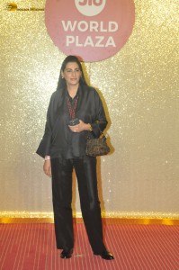 Jio World Plaza Launch attended by Shruti Haasan, Deepika Padukone, Rashmika Mandanna, Hansika Motwani, Janhvi Kapoor, Sara Ali Khan, Sonam Kapoor, Madhuri Dixit, and others.