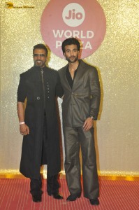 Jio World Plaza Launch attended by Shruti Haasan, Deepika Padukone, Rashmika Mandanna, Hansika Motwani, Janhvi Kapoor, Sara Ali Khan, Sonam Kapoor, Madhuri Dixit, and others.