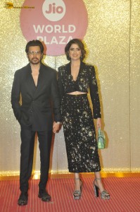 Jio World Plaza Launch attended by Shruti Haasan, Deepika Padukone, Rashmika Mandanna, Hansika Motwani, Janhvi Kapoor, Sara Ali Khan, Sonam Kapoor, Madhuri Dixit, and others.