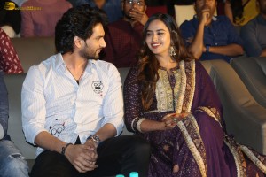 Joruga Husharuga Pre-Release Function attended by Viraj Ashwin and Pujita Ponnada