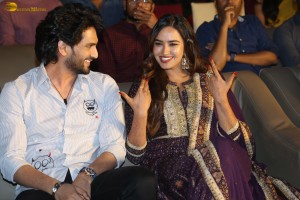 Joruga Husharuga Pre-Release Function attended by Viraj Ashwin and Pujita Ponnada