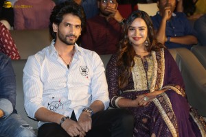 Joruga Husharuga Pre-Release Function attended by Viraj Ashwin and Pujita Ponnada