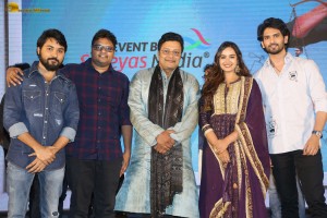 Joruga Husharuga Pre-Release Function attended by Viraj Ashwin and Pujita Ponnada