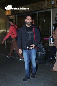 Jr. NTR seen at Mumbai Airport on December 9, 2021