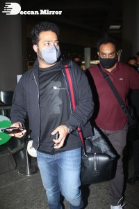Jr. NTR seen at Mumbai Airport on December 9, 2021