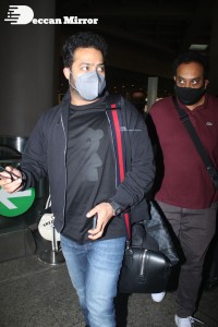 Jr. NTR seen at Mumbai Airport on December 9, 2021