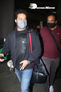 Jr. NTR seen at Mumbai Airport on December 9, 2021