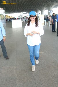 Bollywood Actress Juhi Chawla at Mumbai Airport