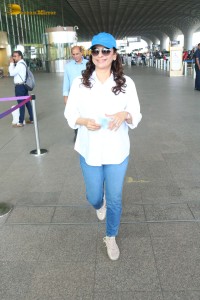 Bollywood Actress Juhi Chawla at Mumbai Airport