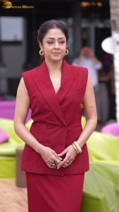 tamil actress jyothika sexy in a red dress