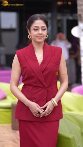 tamil actress jyothika sexy in a red dress