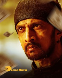 Stills from the movie K3 Kotikokkadu starring Sudeep and Madonna Sebastian