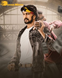 Stills from the movie K3 Kotikokkadu starring Sudeep and Madonna Sebastian