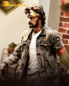 Stills from the movie K3 Kotikokkadu starring Sudeep and Madonna Sebastian