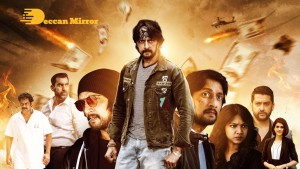 Stills from the movie K3 Kotikokkadu starring Sudeep and Madonna Sebastian