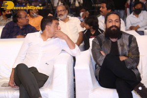 Yash and Srinidhi Shetty attend the pre-release function of the movie KGF Chapter 2