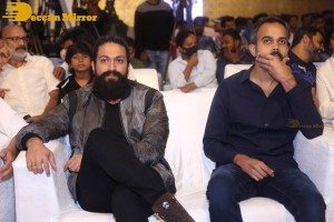 Yash and Srinidhi Shetty attend the pre-release function of the movie KGF Chapter 2