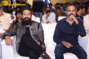 Yash and Srinidhi Shetty attend the pre-release function of the movie KGF Chapter 2