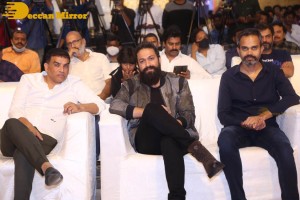 Yash and Srinidhi Shetty attend the pre-release function of the movie KGF Chapter 2