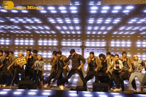 Yash and Srinidhi Shetty attend the pre-release function of the movie KGF Chapter 2