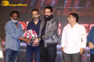 Yash and Srinidhi Shetty attend the pre-release function of the movie KGF Chapter 2