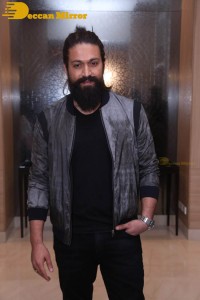 Yash and Srinidhi Shetty attend the pre-release function of the movie KGF Chapter 2