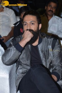 Yash and Srinidhi Shetty attend the pre-release function of the movie KGF Chapter 2