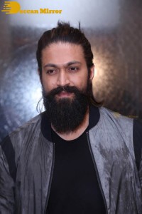 Yash and Srinidhi Shetty attend the pre-release function of the movie KGF Chapter 2