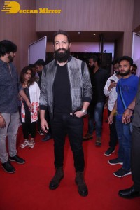 Yash and Srinidhi Shetty attend the pre-release function of the movie KGF Chapter 2