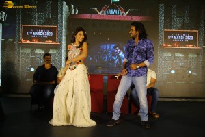Kabzaa Pre-Release Press Meet attended by Upendra and Shriya Saran