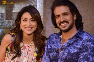 Kabzaa Pre-Release Press Meet attended by Upendra and Shriya Saran