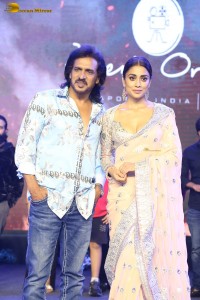 Kabzaa Song Launch attended by Upendra and Shriya Saran