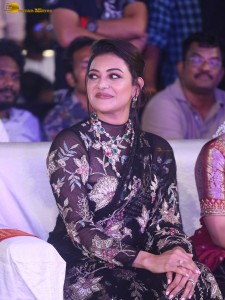 actress Kajal Aggarwal gorgeous in a black saree at a movie function