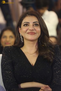 actress kajal aggarwal beautiful in a black dress at a movie function