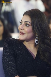 actress kajal aggarwal beautiful in a black dress at a movie function