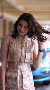 actress kajal aggarwal cute in rain