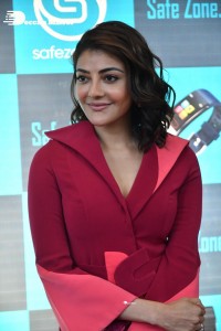 Actress Kajal Agarwal in a Red Pant Suit