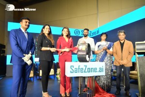 Actress Kajal Agarwal in a Red Pant Suit