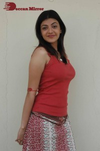 Actress Kajal Aggarwal photoshoot in a pink sleeveless top
