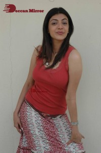 Actress Kajal Aggarwal photoshoot in a pink sleeveless top