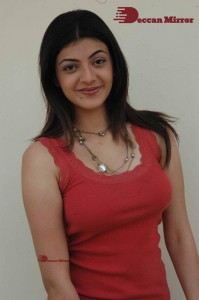 Actress Kajal Aggarwal photoshoot in a pink sleeveless top
